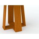 Ver imagem 3 de Mesa de Jantar Redonda Isabela 1,35m com Tampo Giratório Ypê/off White/preto - New Ceval