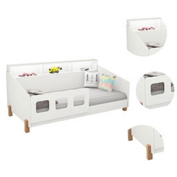 Cama Mavi Infantil Juvenil Branca + Colchão - 6