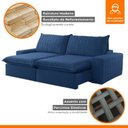 Ver imagem 6 de Sofá Retrátil e Reclinável 210cm Noah