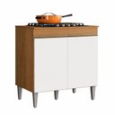 Ver imagem 2 de Balcão de Cozinha de 79cm com Tampo para Cooktop 4 e 5 Bocas Alinne