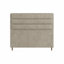 Ver imagem 3 de Cabeceira para Cama Casal Estofada 1,38 Mts Iza Vilajo: Suede Crush Cappucino