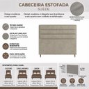 Ver imagem 7 de Cabeceira para Cama Casal Estofada 1,38 Mts Iza Vilajo: Suede Crush Cappucino