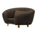 Ver imagem 2 de Caminha Pet Poltrona Baby Lady Tecido Veludo Divini Decor:marrom