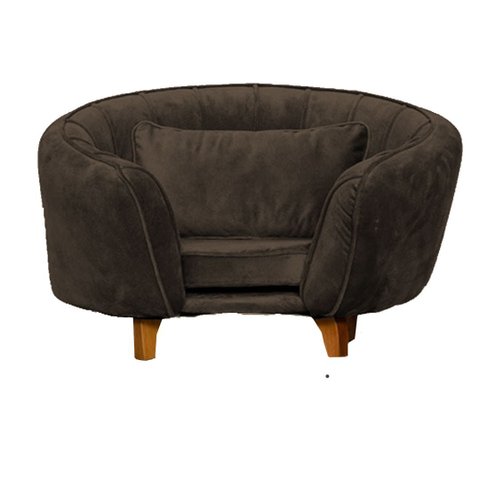 Caminha Pet Poltrona Baby Lady Tecido Veludo Divini Decor:marrom