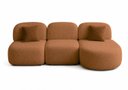 Ver imagem 2 de Sofá Orgânico Modular Nuvia 275cm Bouclé Terracota