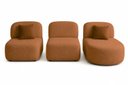 Ver imagem 5 de Sofá Orgânico Modular Nuvia 275cm Bouclé Terracota