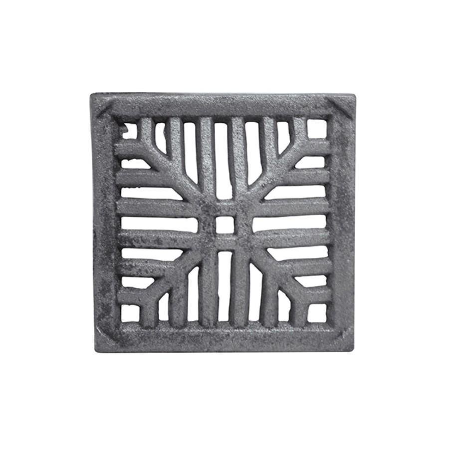 Grelha Côncavo Ralo de Ferro Fundido 20x20cm - 1