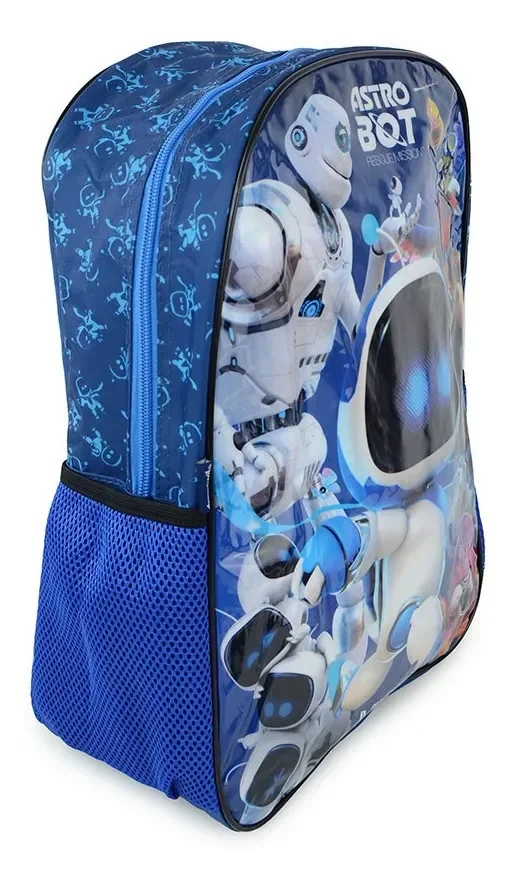 Mochila Infantil Escolar Dermiwil Astro Bot:Azul - 3