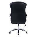 Ver imagem 5 de Cadeira Escritório Presidente Boss com Base Cromada - Corino Preto - 31401
