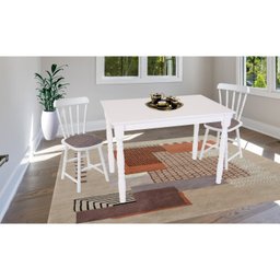 Mesa de Jantar 110x70cm Tampo MDF 18mm Dalas - 2