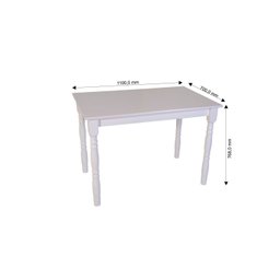 Mesa de Jantar 110x70cm Tampo MDF 18mm Dalas - 3