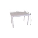 Ver imagem 3 de Mesa de Jantar 110x70cm Tampo MDF 18mm Dalas Branco