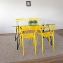 Ver imagem 7 de Conjunto 10 Cadeiras Allegra PP Amarelo