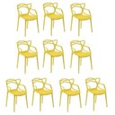 Ver imagem 1 de Conjunto 10 Cadeiras Allegra PP Amarelo