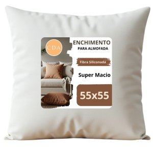 Refil Enchimento Almofada Quadrada 55x55cm Ideal para Capas 50x50cm