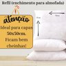 Refil Enchimento Almofada Quadrada 55x55cm Ideal para Capas 50x50cm - 3