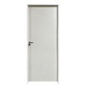 Ver imagem 2 de Kit Porta de Madeira Colmeia Duraplac Branca com Batente 9,5 e Fechadura Abertura Direita 210 x 62