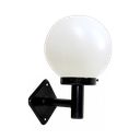 Ver imagem 1 de Luminária Globo Braço Reto de Parede Alumínio Preto 20x15cm Ouro Minas