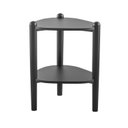 Ver imagem 4 de Mesa Lateral Orgânica Pé Madeira Complementos Preto