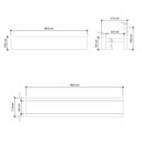 Ver imagem 3 de Porta Shampoo Linear 60cm