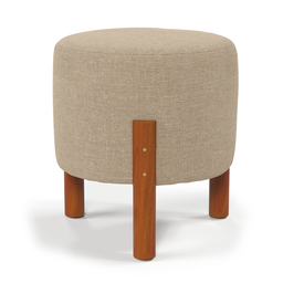 Puff Elegance Linho Bege - 1