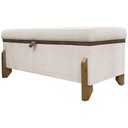 Ver imagem 2 de Puff Recamier Versallies 150 Cm Bege Bouclé