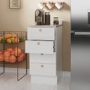 Ver imagem 4 de Balcão 4 Gavetas 40cm com Tampo Arizona CabeCasa MadeiraOriginals Branco