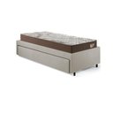 Ver imagem 7 de Base Box Cama Solteirão Sapateira Courino Linho Areia e Colchão Relax Adorabile Ecoflex 96x203