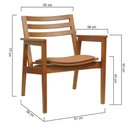 Ver imagem 2 de Mesa de Jantar Roma Retangular 135x90cm - Amêndoa - Tampo 135x90cm Branco/vidro Off-white