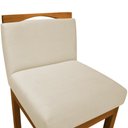 Ver imagem 6 de Kit 2 Banquetas Decorativa Elis Veludo Bege