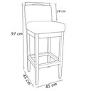 Ver imagem 7 de Kit 2 Banquetas Decorativa Elis Veludo Bege