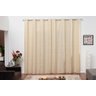 Cortina Sala Quarto Semi Blackout Jacquard Palha 3,00x2,50 - 1