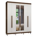 Ver imagem 4 de Guarda-Roupa Casal com Pés 6 Portas Batentes com Espelho Venus Madesa