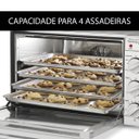 Ver mais imagens de Forno Eletrico de Bancada Convecçao 1700w 42,5l Cozinha Catering Coçao Assa Aquece Pizza Paes Tortas