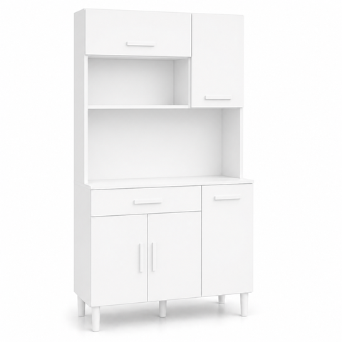 Cozinha Modulada Slim 5 Portas 1 Gaveta Branco Formimóveis