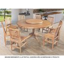 Ver imagem 2 de Mesa de Jantar Redonda 1,60m com Prato Giratório Madeira Maciça Amélia - Mel
