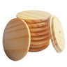 Tampa Em Madeira Pinus Para Pote De Vela Copo Lata 15un - 3