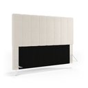 Ver imagem 2 de Cabeceira Nashira e Calçadeira Navi 140 para Cama de Casal N-037 Bouclê Off White Aradecor