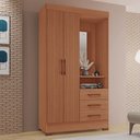 Ver imagem 1 de Guarda-Roupas Dinamarca 100% MDF 2 Portas 3 Gavetas 1 Espelho