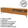 Rack Bancada Painel Para TV 80 Pol 154X14 Nature Tebar - 5