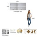 Ver imagem 2 de Módulo Aéreo 4 Portas 158,5cm em MDF Integrato