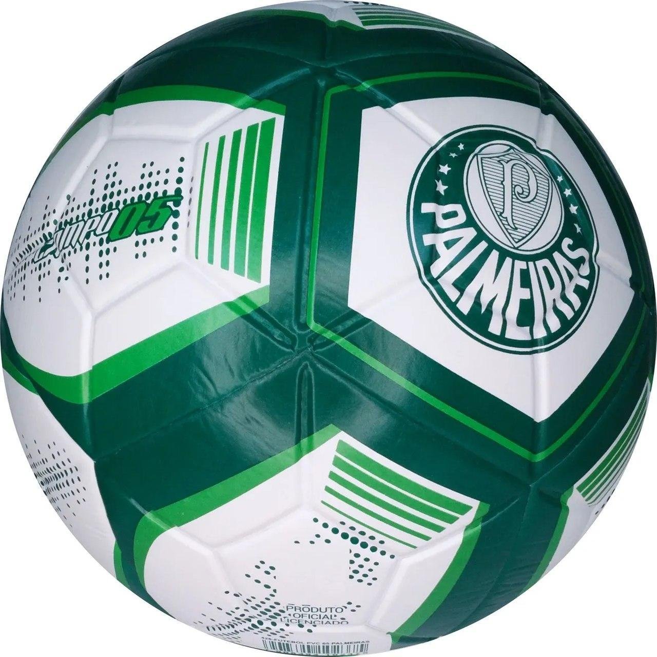 Mini Bola de Futebol de Campo Palmeiras - 425 Branco e Verde - 2