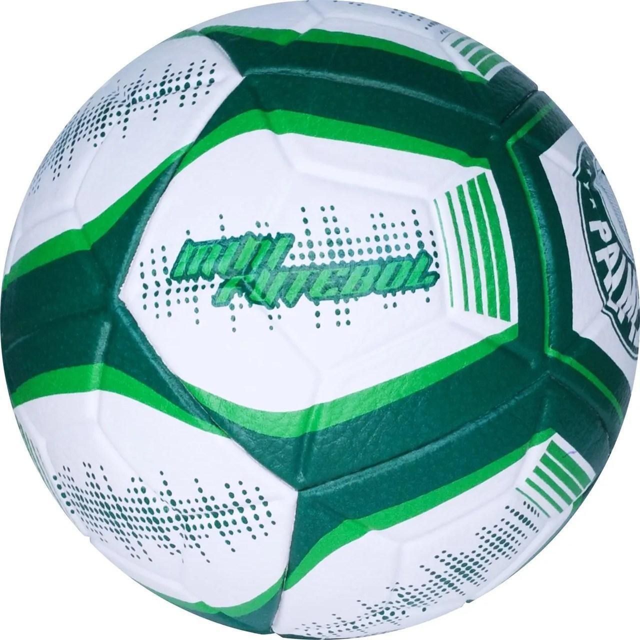Mini Bola de Futebol de Campo Palmeiras - 425 Branco e Verde - 3