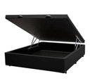 Ver imagem 1 de Base Box Baú Viúva Blindado 128x188 Corino Preto Bio Box