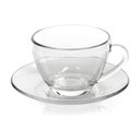 Ver imagem 3 de Kit 8 Xícaras de Chá Vidro com Pires em Casa Tem 230ml