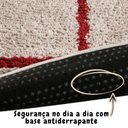Ver imagem 4 de Tapete Sala Art Perola 2,00 X 3,00 Off White Vermelho Rubi