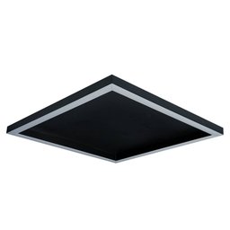 Painel Led Square Sobrepor 15w 2700k Luz Amarela Preto Liso - Blumenau - 1