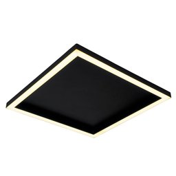 Painel Led Square Sobrepor 15w 2700k Luz Amarela Preto Liso - Blumenau - 3