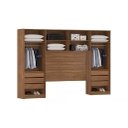 Ver imagem 2 de Guarda Roupa De Casal Irlanda Para Cama Box Amendola Com Portas Brancas - Móveis Leartam