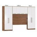 Ver imagem 3 de Guarda Roupa De Casal Irlanda Para Cama Box Amendola Com Portas Brancas - Móveis Leartam